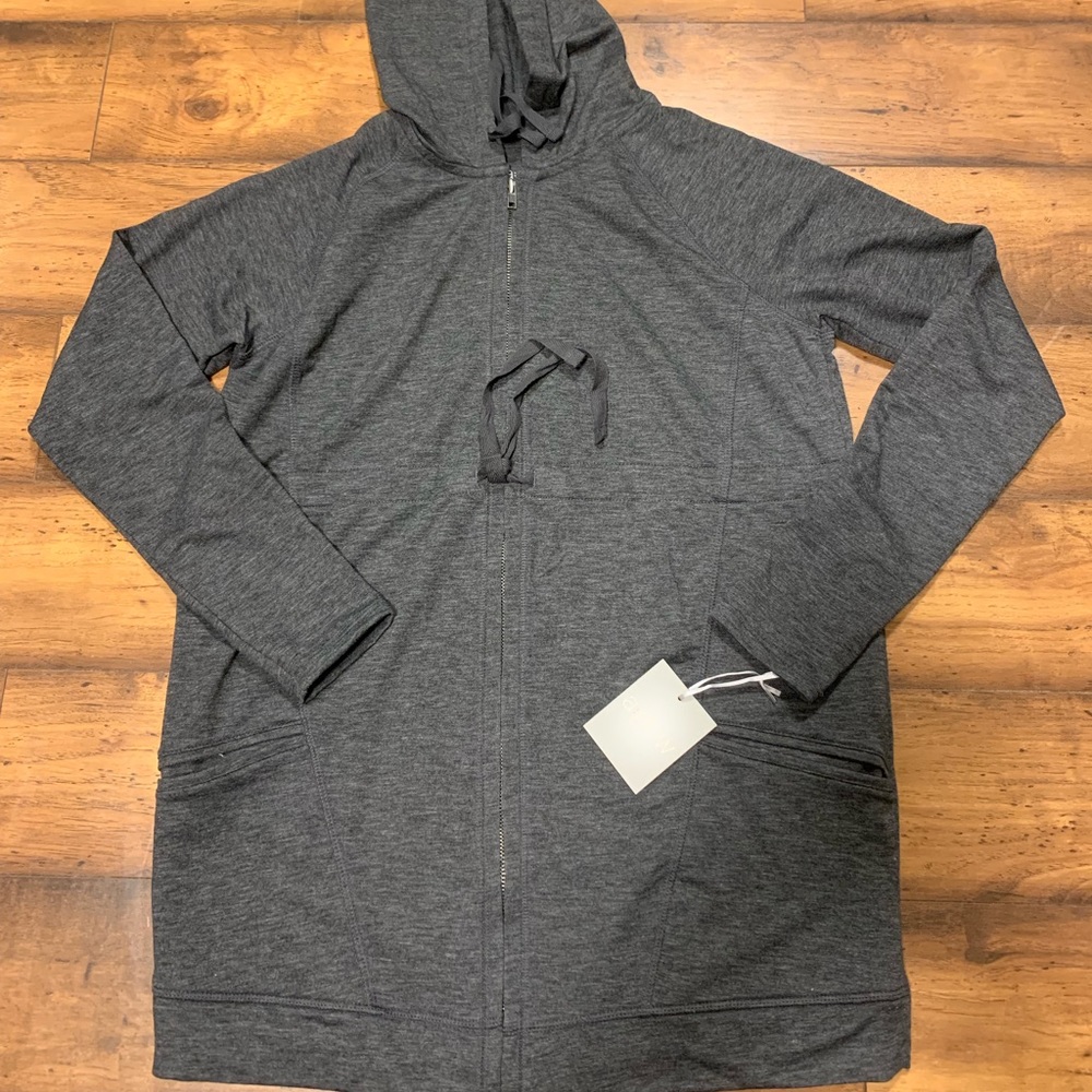 Aglow maternity full zip sweatshirt new